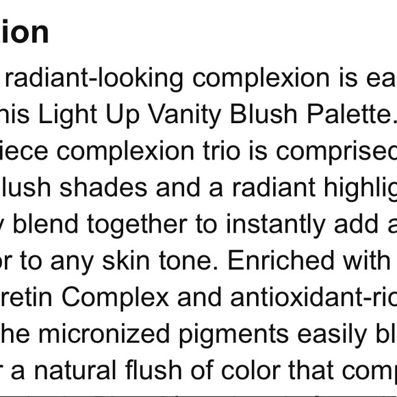 Vanity w/lights blush/face palette PUR - LIGHTED VANITY MIRROR! Cool packaging - Picture 5 of 7